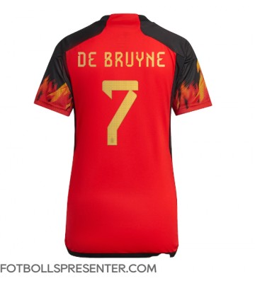 Belgien Kevin De Bruyne #7 Hemma Matchtröja Dam VM 2022 Kortärmad